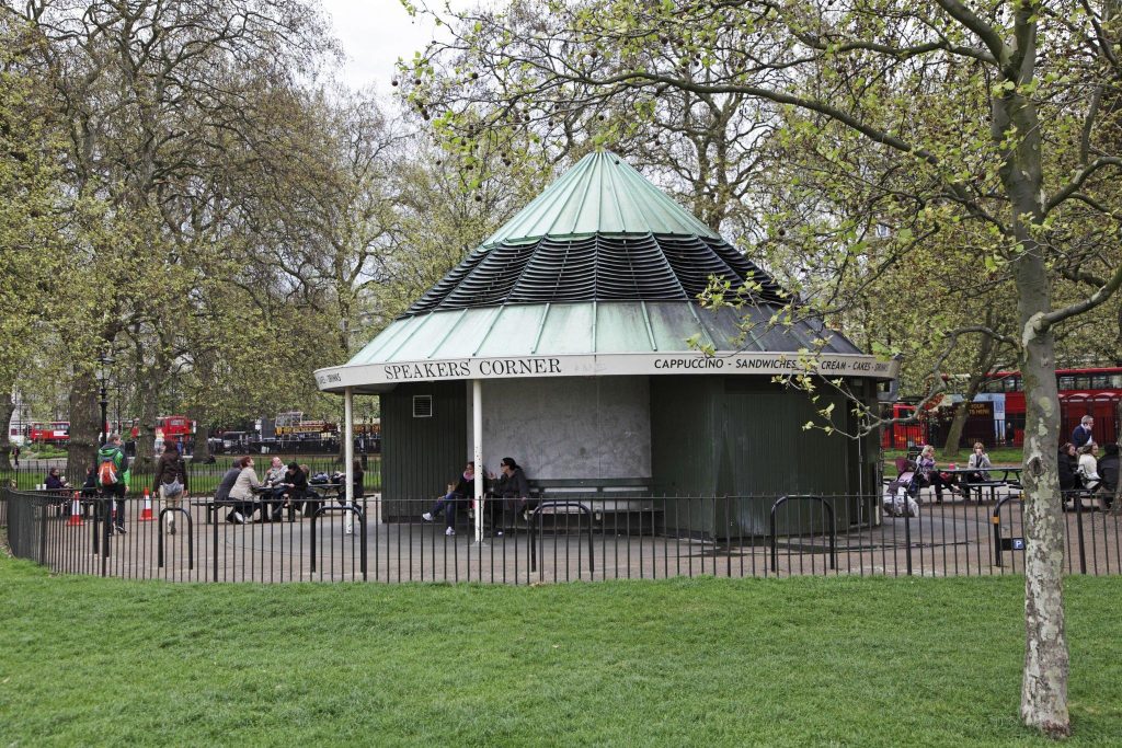 Hyde Park is famous for the Speaker's corner